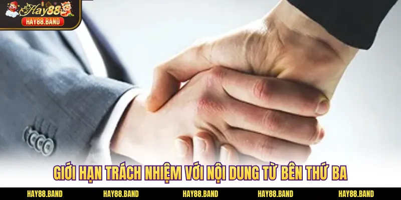 Giới hạn trách nhiệm với nội dung từ bên thứ ba Giới hạn trách nhiệm với nội dung từ bên thứ ba