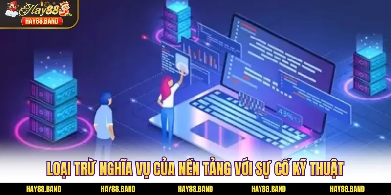 Loại trừ nghĩa vụ của nền tảng với sự cố kỹ thuật Loại trừ nghĩa vụ của nền tảng với sự cố kỹ thuật