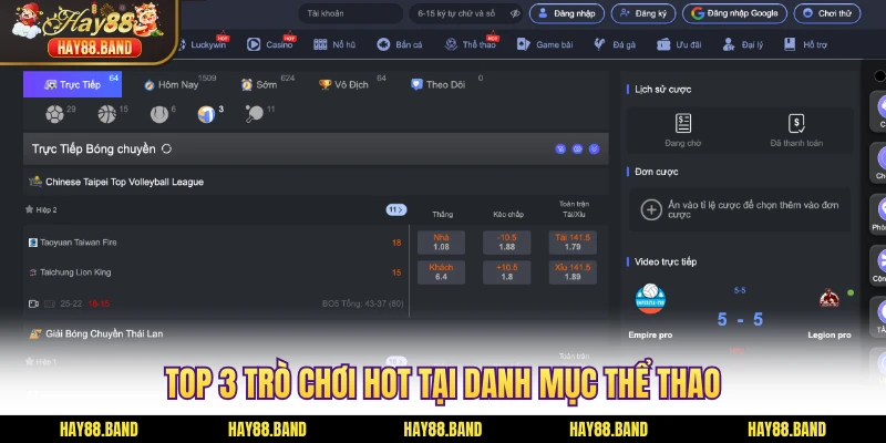 Top 3 trò chơi hot tại danh mục thể thao Top 3 trò chơi hot tại danh mục thể thao